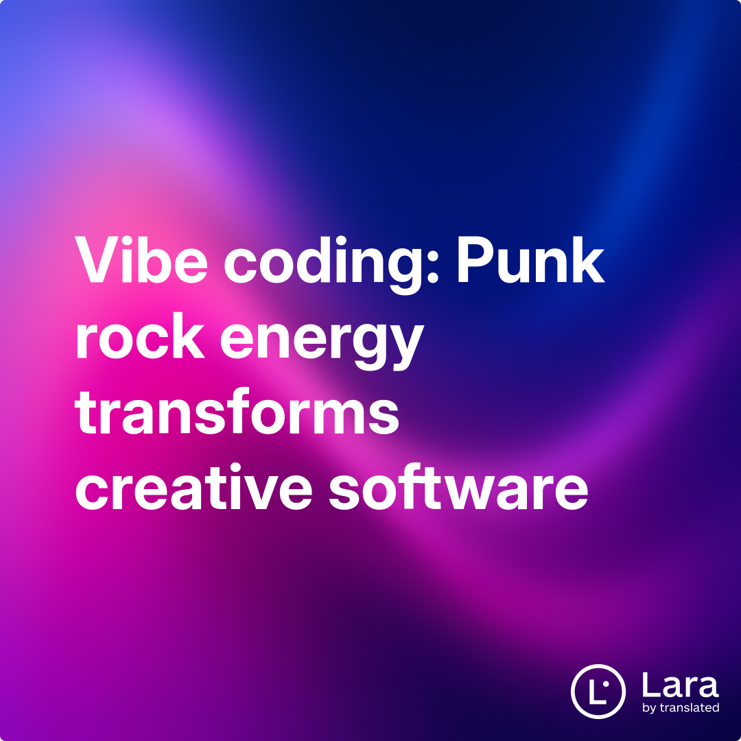 Lara Ccoding Interface Vibe coding: Punk rock energy transforms creative software | Lara Notes