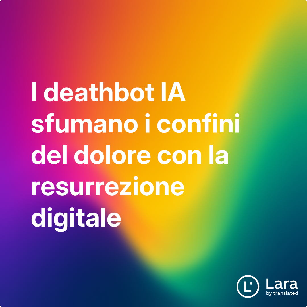 I deathbot IA sfumano i confini del dolore con la resurrezione digitale ...