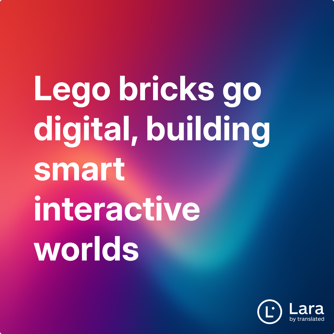 Lego Biometric Lego bricks go digital, building smart interactive worlds | Lara Notes