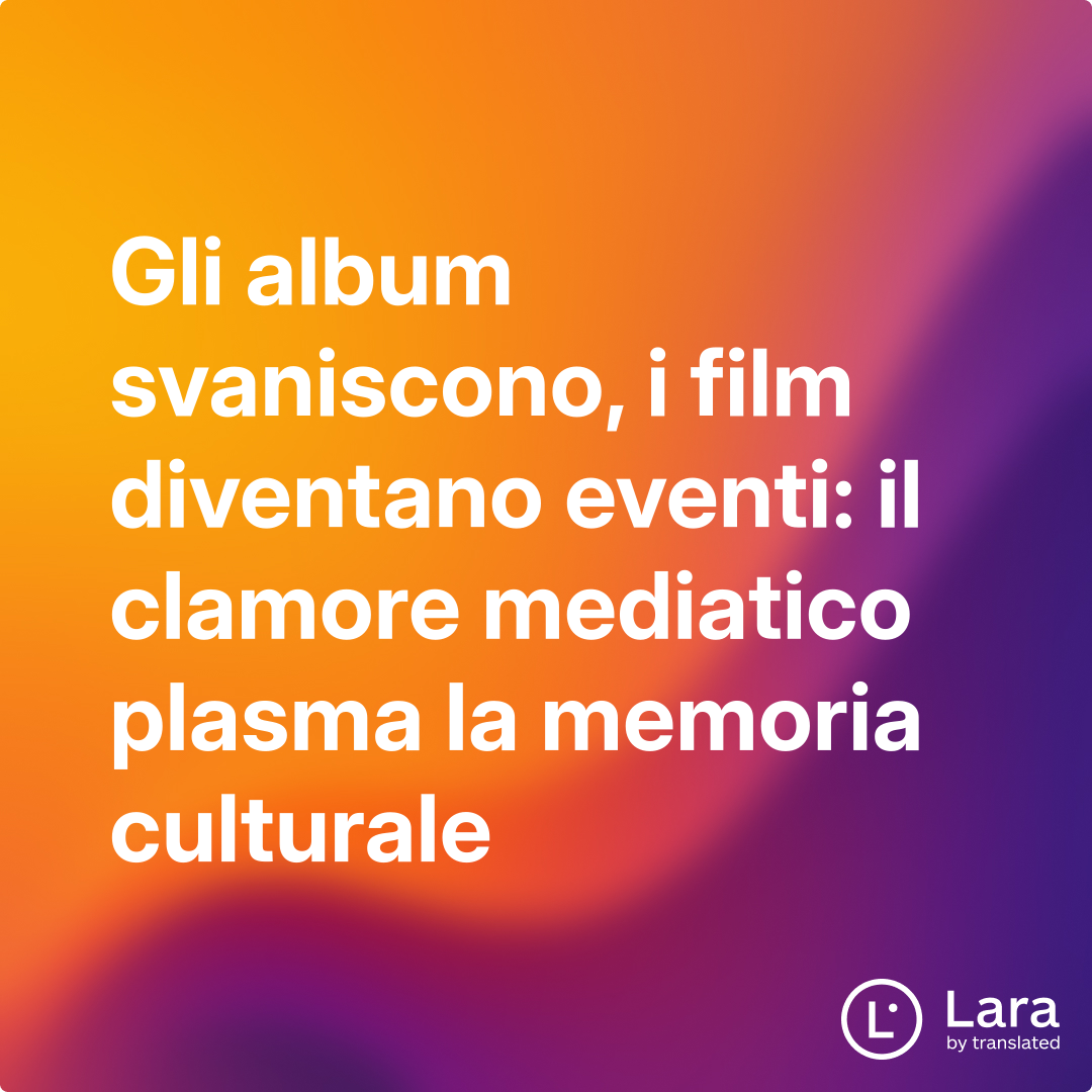 Gli album svaniscono, i film diventano eventi: il clamore mediatico ...