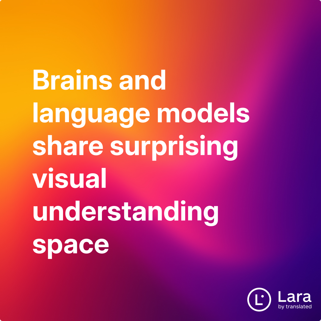 High-level visual representations in the human brain are aligned with ...
