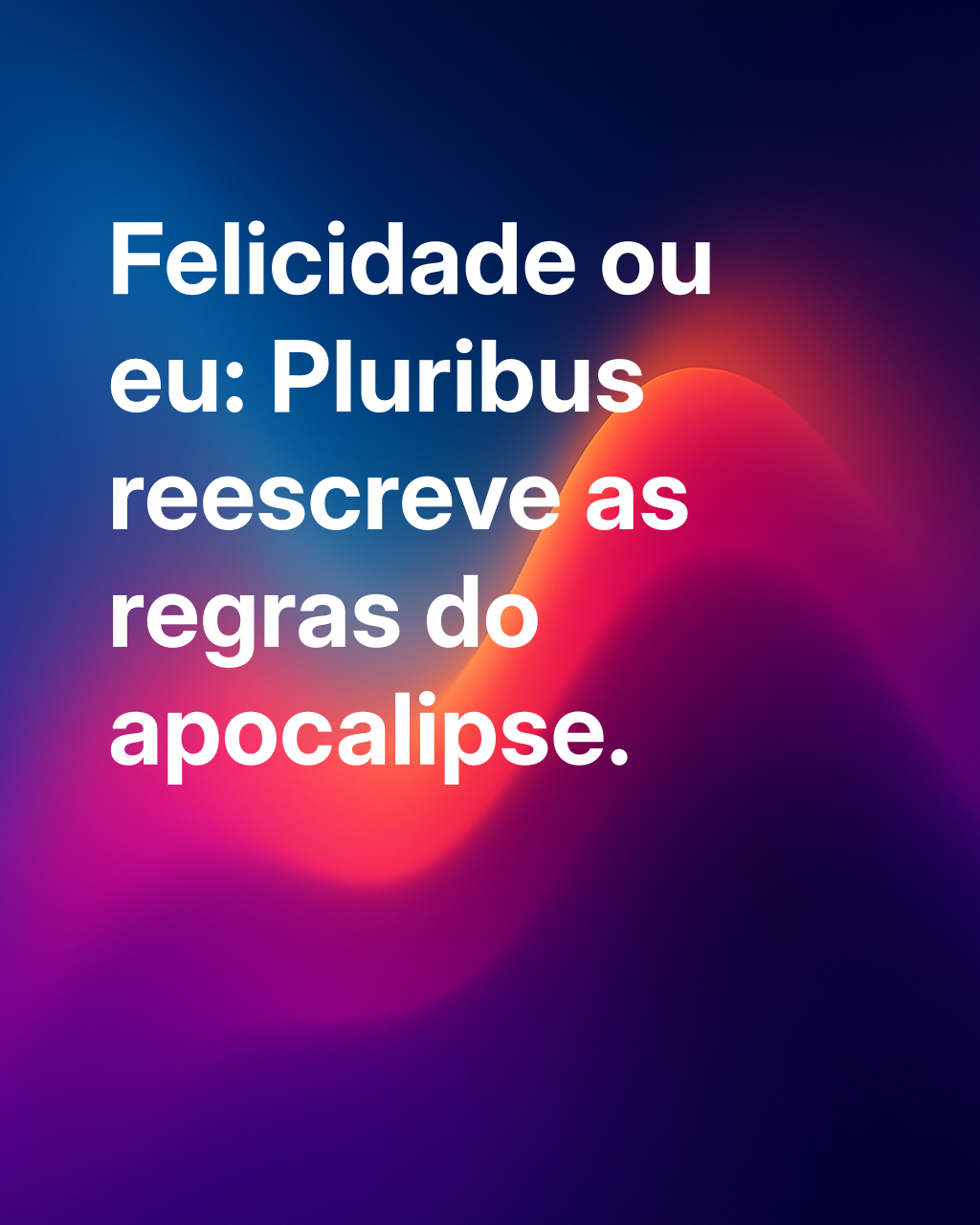 O apocalipse como você nunca imaginou está em Pluribus, a nova série do criador de Breaking Bad, Vince Gilligan